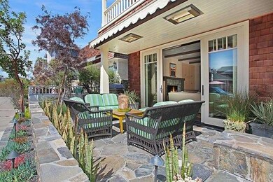 Large sunny front patio