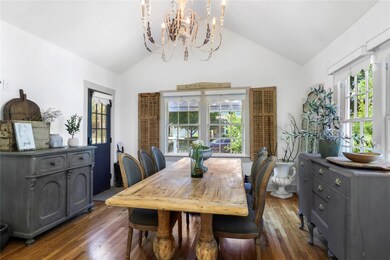 Dining Room with High Ceilings