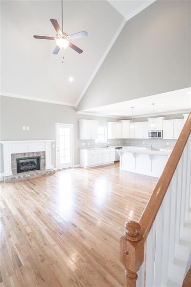 Another angle of that goes entry way. Same floor plan in different color palette.