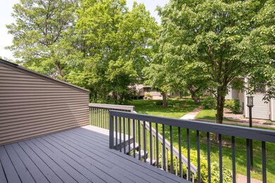 Front entry deck and beautiful landscaping