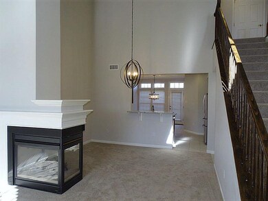 Living Room & Dining Room share a 3 sided gas fire