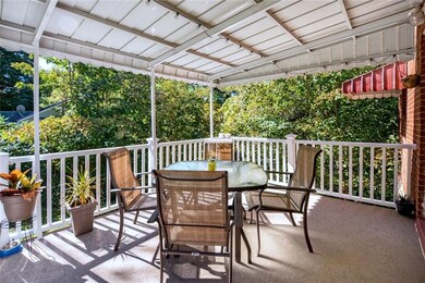 Relax out on the covered side porch!