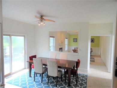 Another view from the expansive kitchen showing th