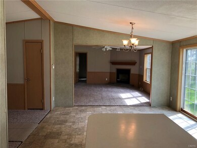 Kitchen looking into family room