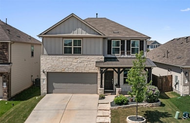 Craftsman inspired home with board and batten sid