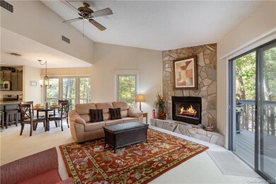View from the sunroom to the dining area