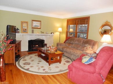 Living Room with Gleaming Hardwood Floors