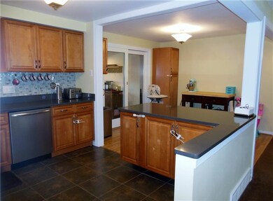 Open concept with breakfast bar and even more spac
