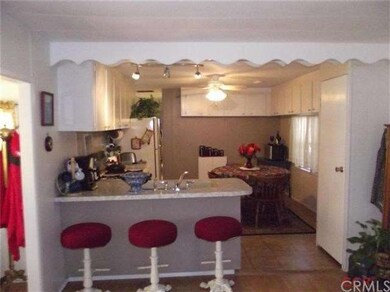 Bar counter & view of kitchen