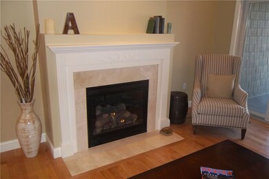 Marble fireplace in the Great room