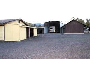 back area with shops