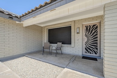 Front covered patio - south facing