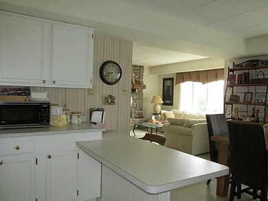 Kitchen. Extended counter top space for a breakfas