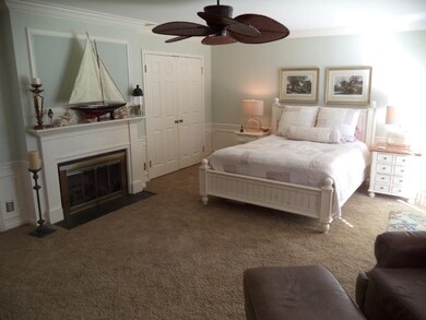 VERY LARGE MASTER SUITE WITH LOVELY GAS FIREPLACE.