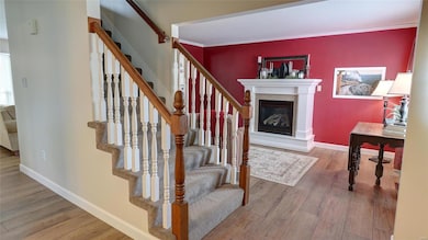Front entry with view of formal living room or sit