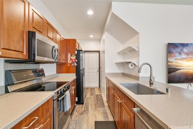 Lots of storage in kitchen that leads into garage