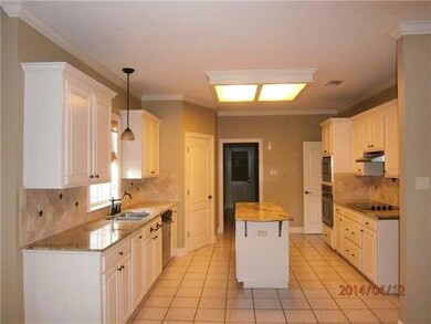 Kitchen. Large custom kitchen will please the Mast