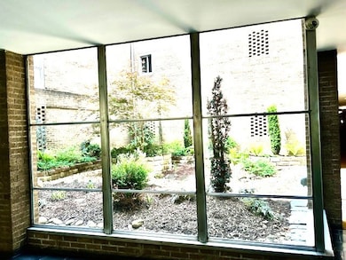 VIEW OF COURTYARD FROM THE LOBBY