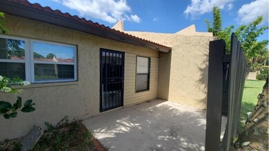 Private back patio