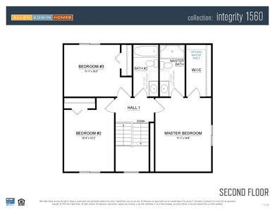 Standard floor plan layout, actual home may vary i