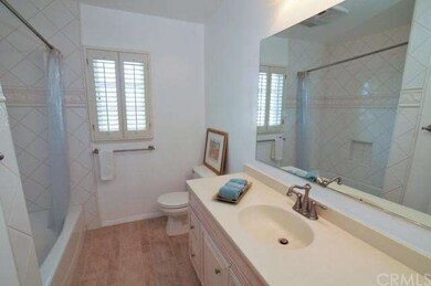 Hall bathroom was fully remodeled.
