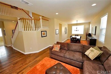 Open layout living room and dining room perfect fo