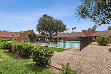 Pool featuring fence