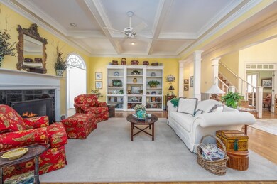 This gorgeous living room is the hub of the main f