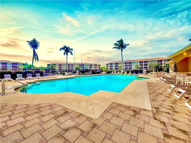 Pool with a patio