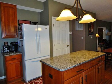 Kitchen. Plenty of counter space and all light fix