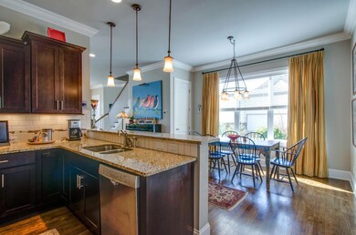 The chef can join in the fun with this open layout. 