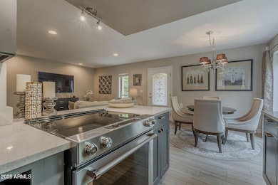 Kitchen open to guest