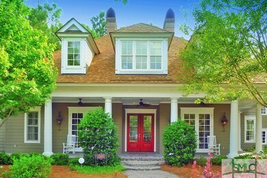 Close up view of the welcoming front porch.  Note 