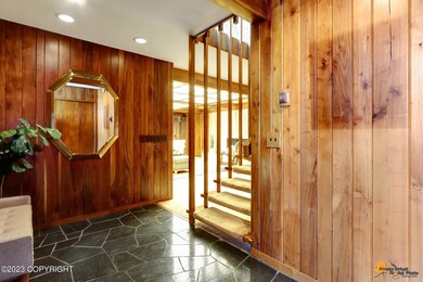 Slate floored foyer