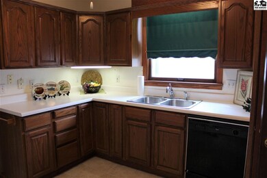 South window over the sink and under cabinet light