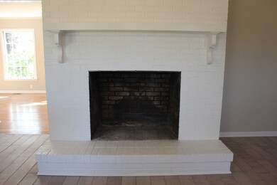 Wood Burning Fireplace in Den