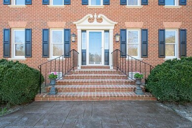 Beautiful Entrance with NEW Stamped Concrete Sidew