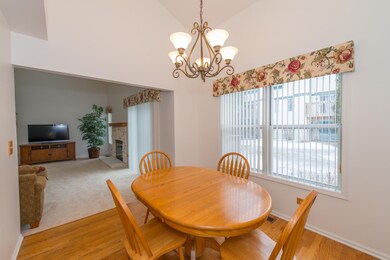Spacious Dining Area with Oak Hardwood Flooring!