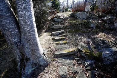 Lovely stone gardens and pathway.