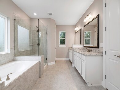 Look how big this primary bathroom is!