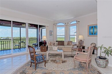 Living room and lanai.