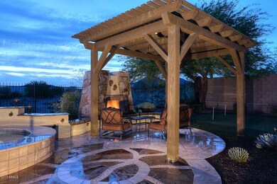 Night-Ramada-Outdoor Fireplace