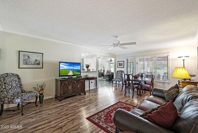 Living Room with Golf Course View