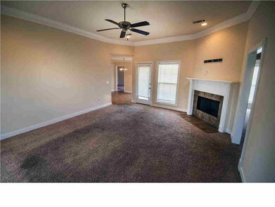 living room with fireplace