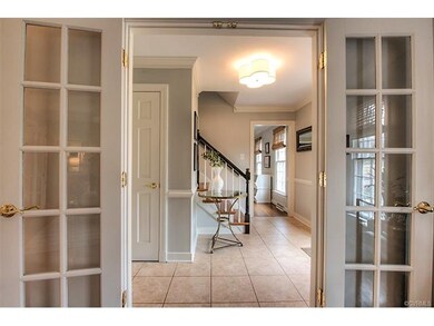 View of the foyer from the formal living room.