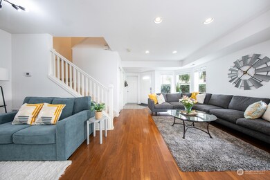 Nice large living room and lots of natural light all throughout the unit.