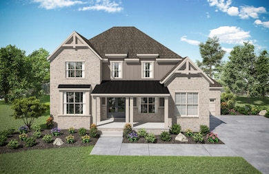 Rendering of the Somerville E. Exterior color choices are chosen at the Design Center. Pricing varies per elevation. Consult Market Manager for details. Photo is for informational purposes only.