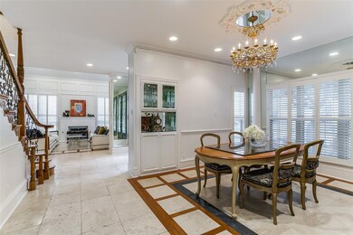 Open floor plan, with easy flow from dining room t