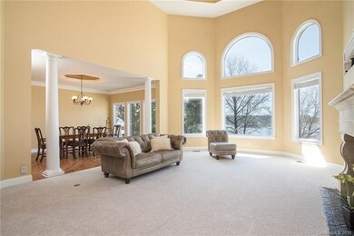 View of the 2-story Great Room with the Dining Roo
