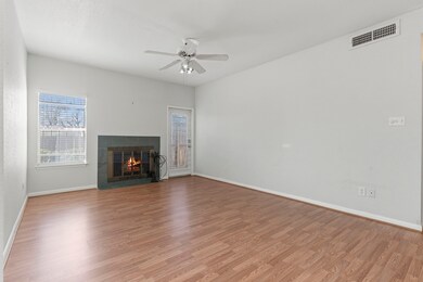 Living Room with door to side fence